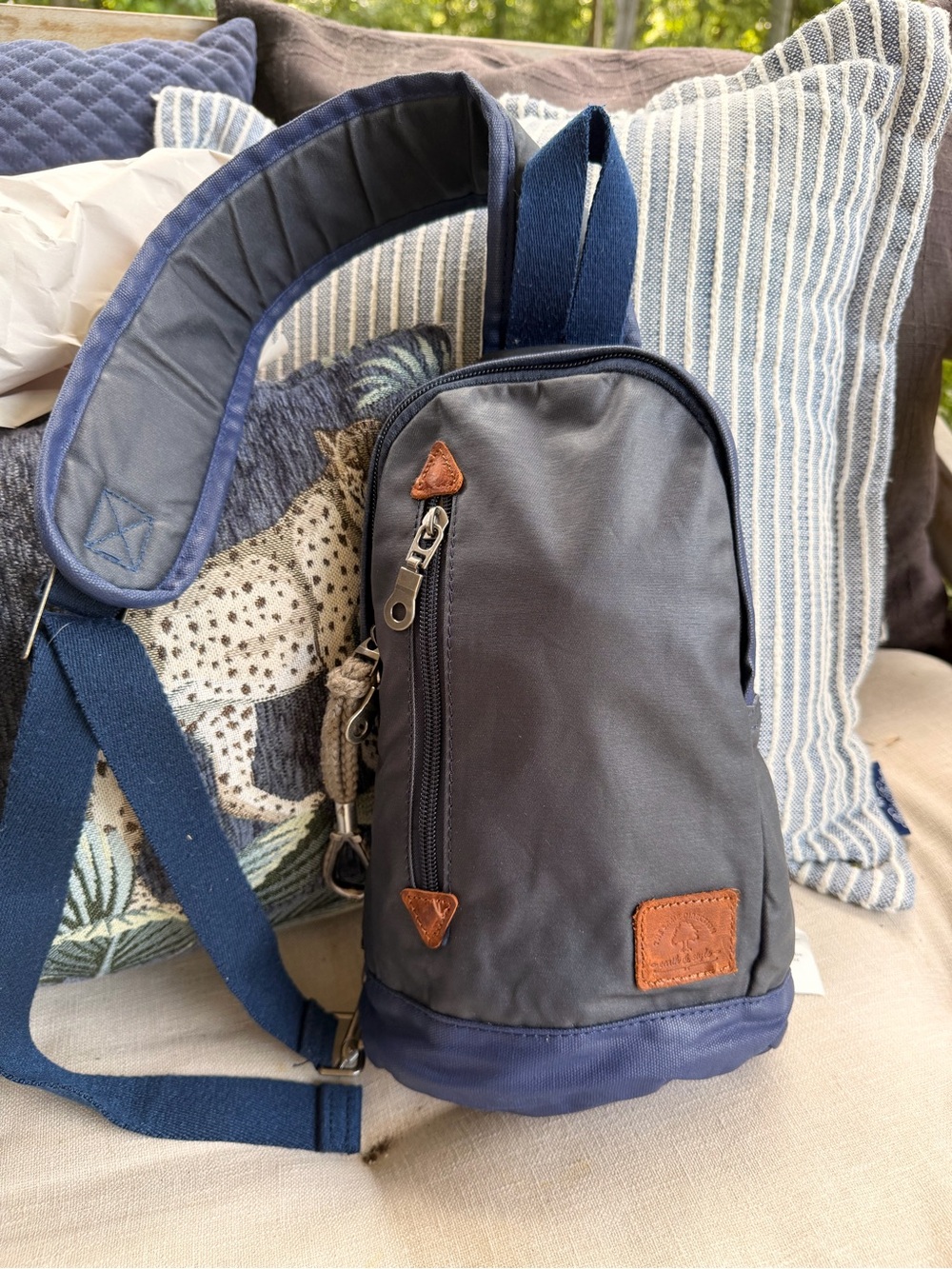 TSD Men's Navy sling bag